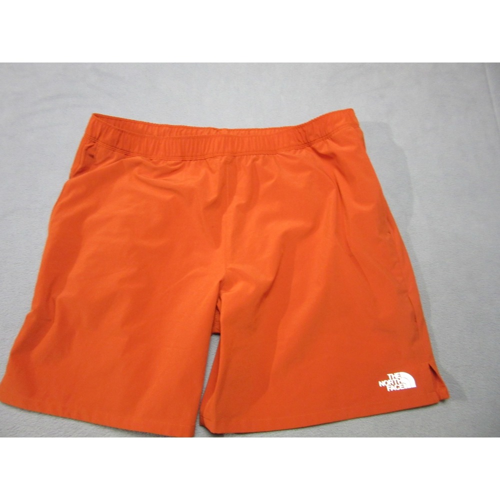 The North Face Shorts Mens XL Orange Active Running Training Stretch Performance